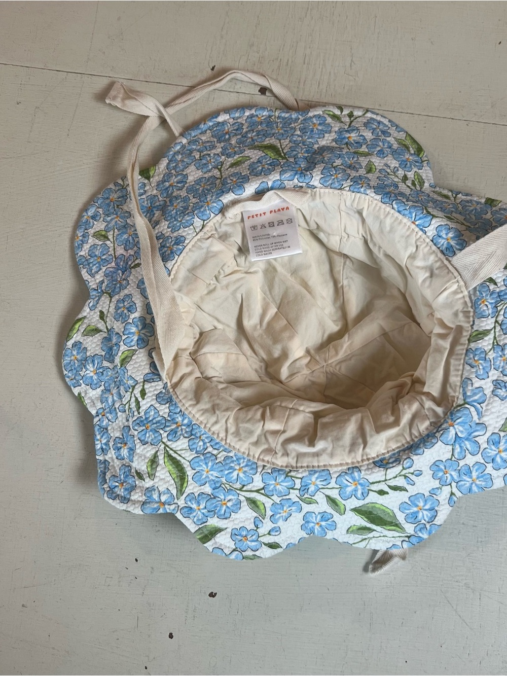 PETIT PLAYA- Petal Sun Hat · Hydrangea - Picture 5 of 6